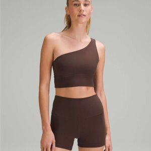 lululemon athletica Chocolate One-Shoulder Sports Bra